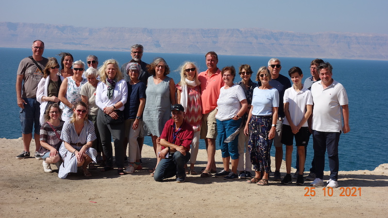 Reisegruppe am Toten Meer