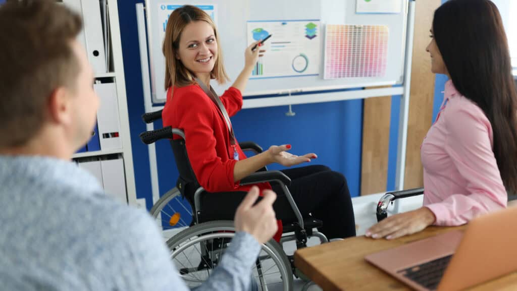 Barrierefreier Arbeitsplatz fördert Vielfalt und Innovation.